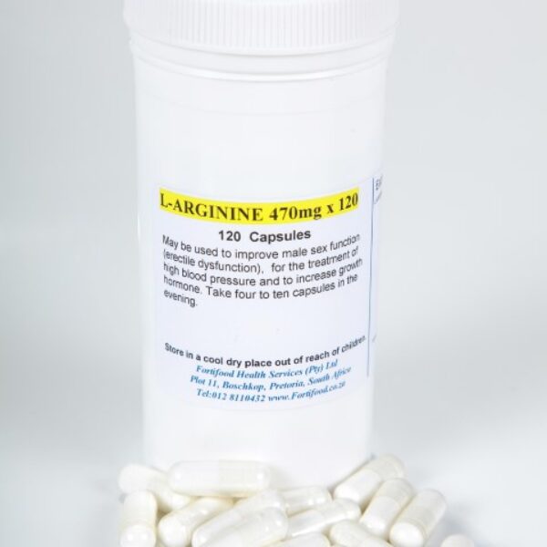 L-Arginine 470mg x 120 Capsules