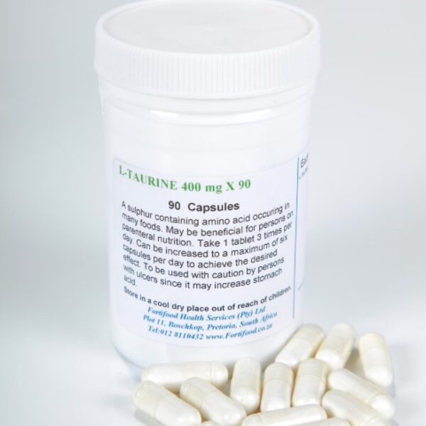 L-Taurine 400mg x 90 Capsules