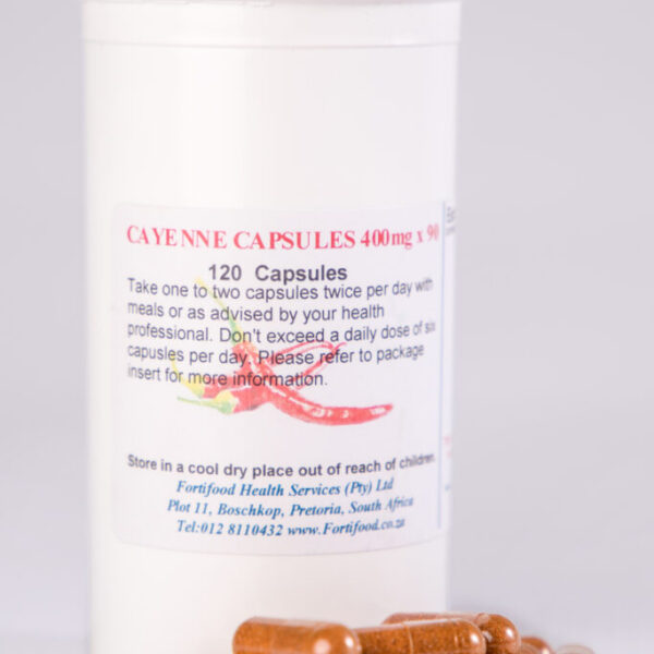 CAYENNE PEPPER CAPSULES 400mg x 120